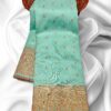 Turquoise Trending Kanjivaram Paithani Real