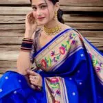 Lotus Brocked Paithani – Elegant, Traditional, and Luxurious