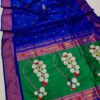 Nath Pallu Chandrakor Paithani Blue