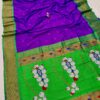 Nath Pallu Chandrakor Paithani Purple