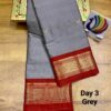 Navratri Special Kadiyal Chandrakor Paithani Grey (2)