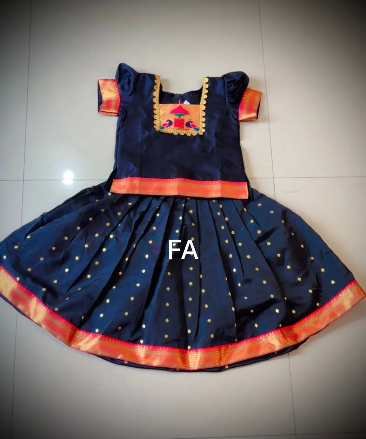 Black Traditional Dress for Girl: Perfect for Makar Sankranti