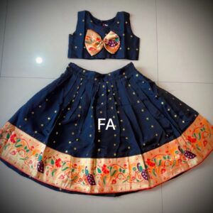 Black Traditional Dress for Girl D2 (2)