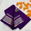 Katki Khan Paithani Saree Dark Purple