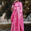 Katki Khan Paithani Saree Pink