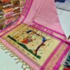 Radhe Krishna Khhan Paithani Dark Baby Pink