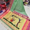 Radhe Krishna Khhan Paithani Light Green