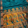 Vedika Soft Silk Paithani BluishCyan