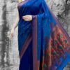 Vedika Soft Silk Paithani CyanBlue Front