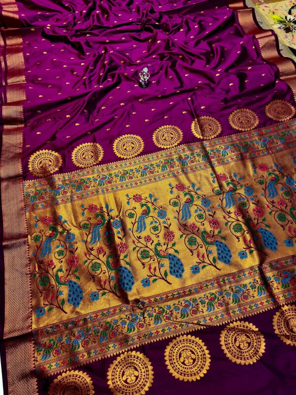 Vedika Soft Silk Paithani Magenta