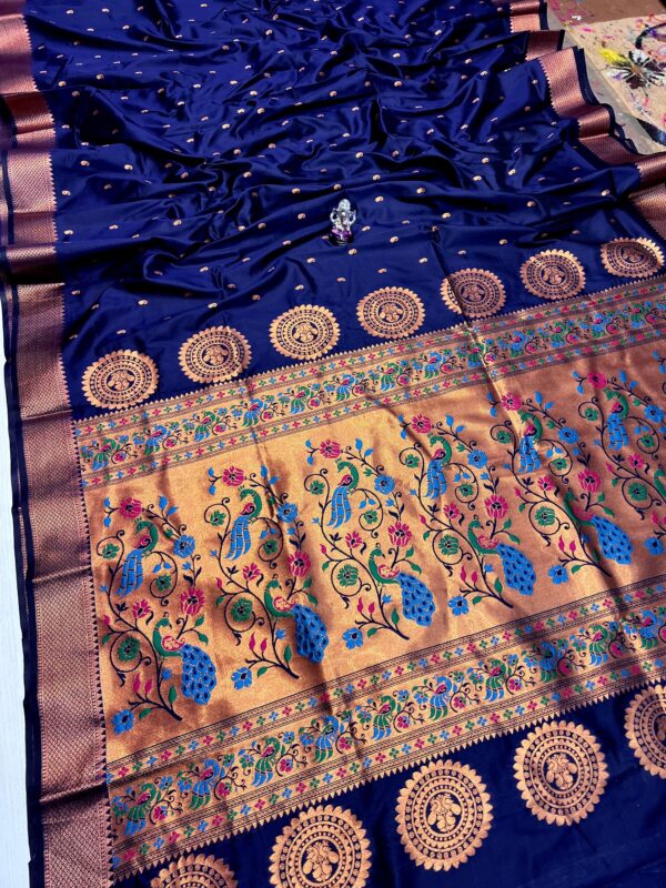 Vedika Soft Silk Paithani NavyBlue