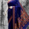 Vedika Soft Silk Paithani NavyBlue Front