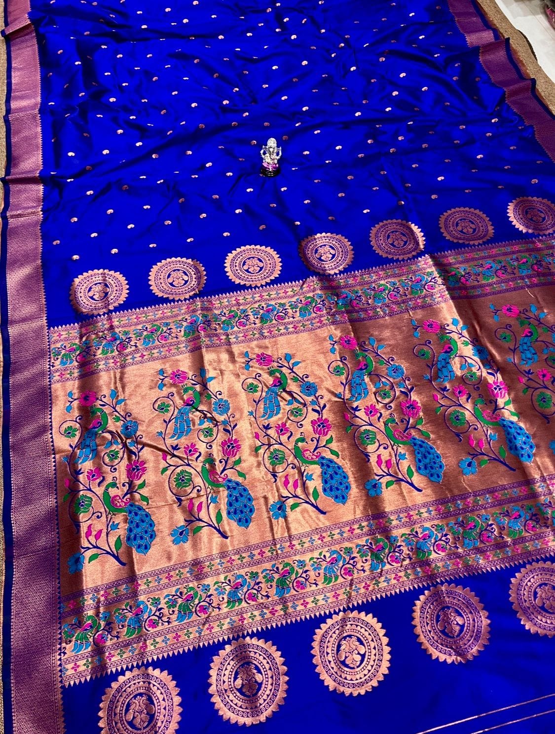 Vedika Soft Silk Paithani RoyalBlue Vedika Soft Silk Paithani RoyalBlue