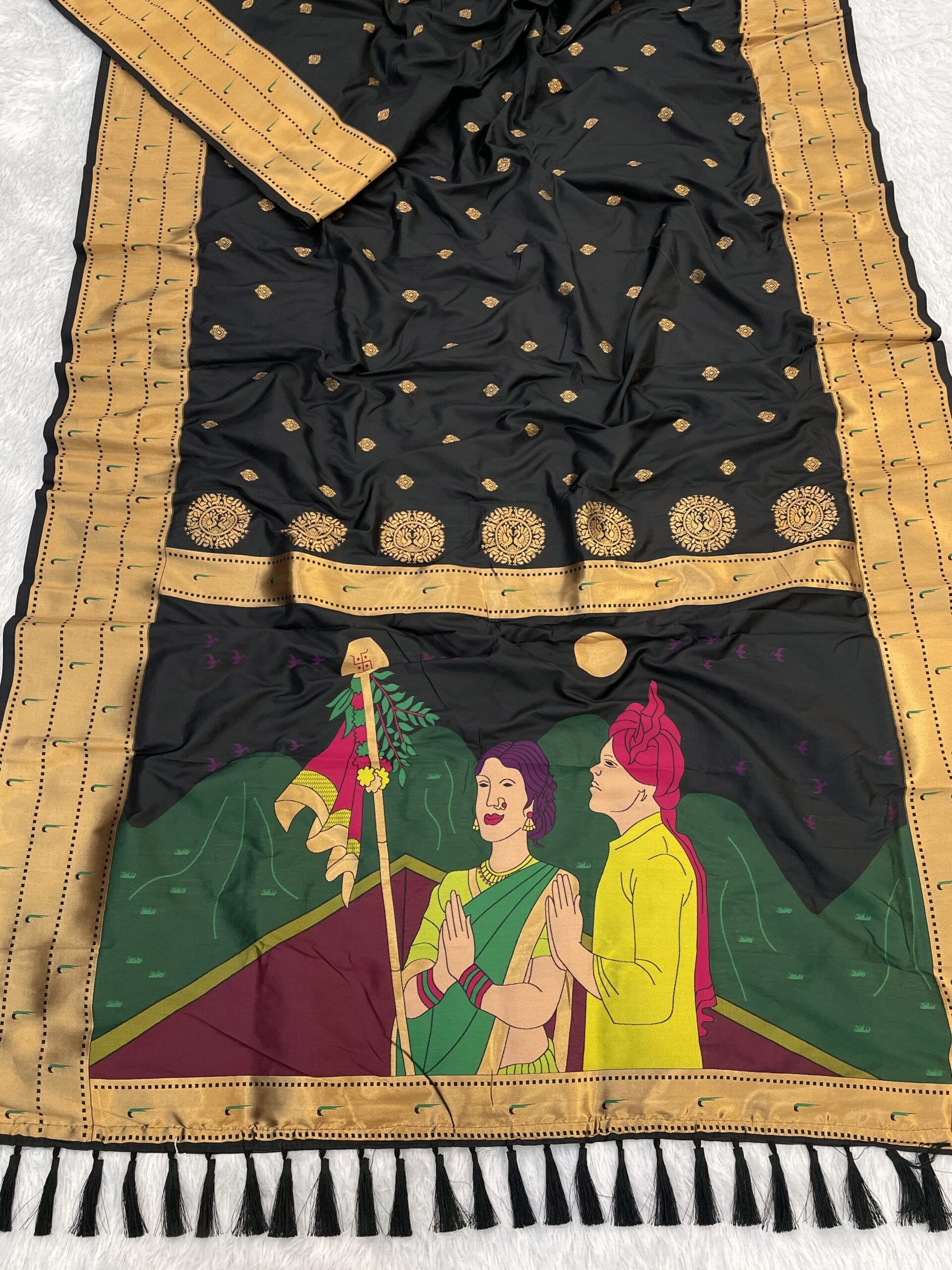 Black Gudi Padwa Special Saree Black Gudi Padwa Special Saree