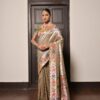 Green Rama Green Fancy Paithani Saree Front