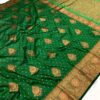 Green Soft Banarasi Silk Saree