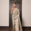 Rama Green Fancy Paithani Saree Front