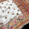 White Soft Rajwadi Pashmina Silk Saree DN 1003 (2)