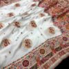 White Soft Rajwadi Pashmina Silk Saree DN 1004 (2)