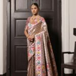 Fancy Paithani Saree – Exquisite Handwoven Paithani Silk with Lotus Border