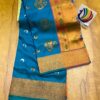 Chandrakor Brocade Paithani Cyan (2)