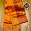 Chandrakor Brocade Paithani Orange Red