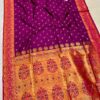 Chandrakor Brocade Paithani Purple Pink (2)