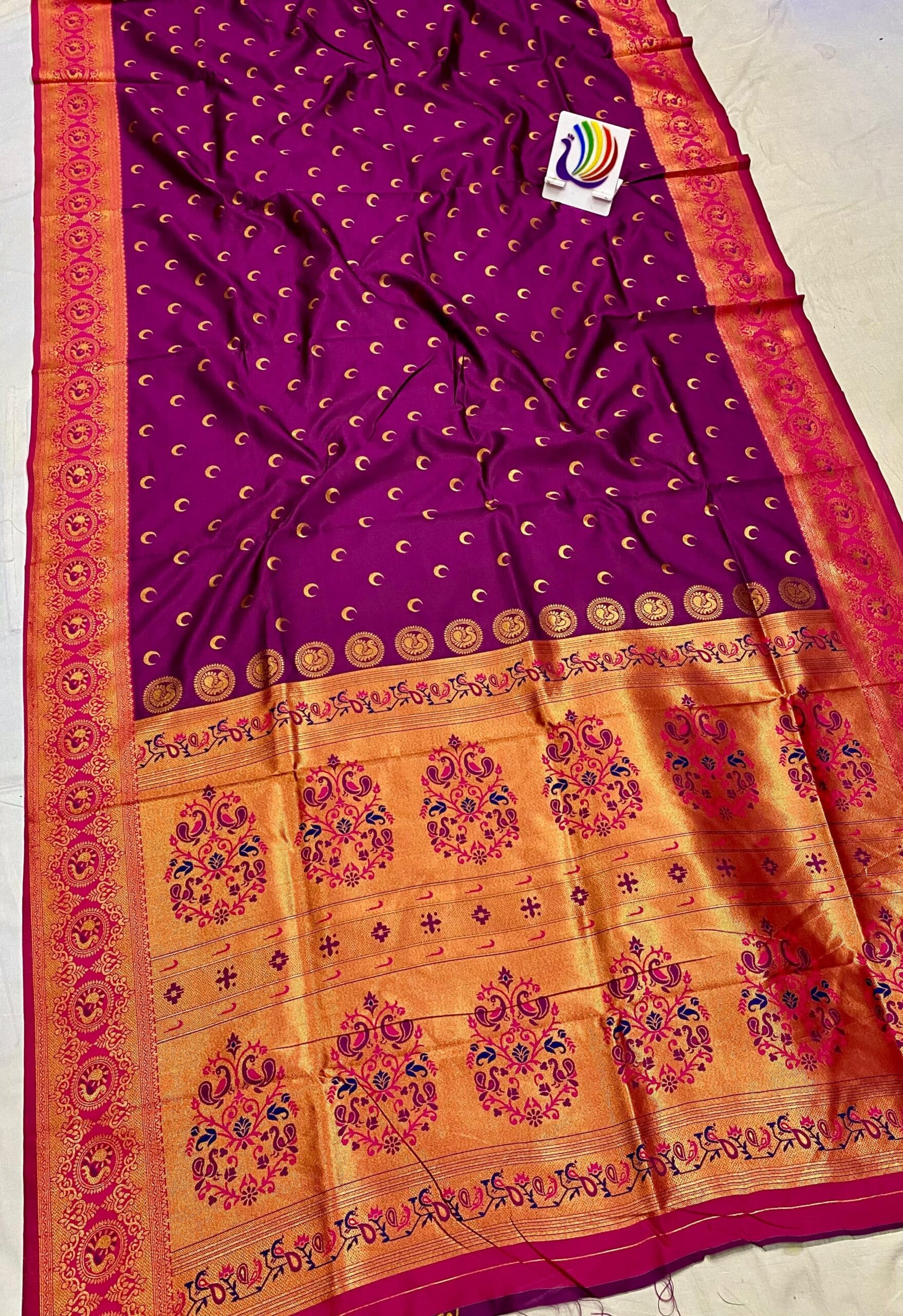Chandrakor Brocade Paithani Purple Pink (2) Chandrakor Brocade Paithani Purple Pink (2)