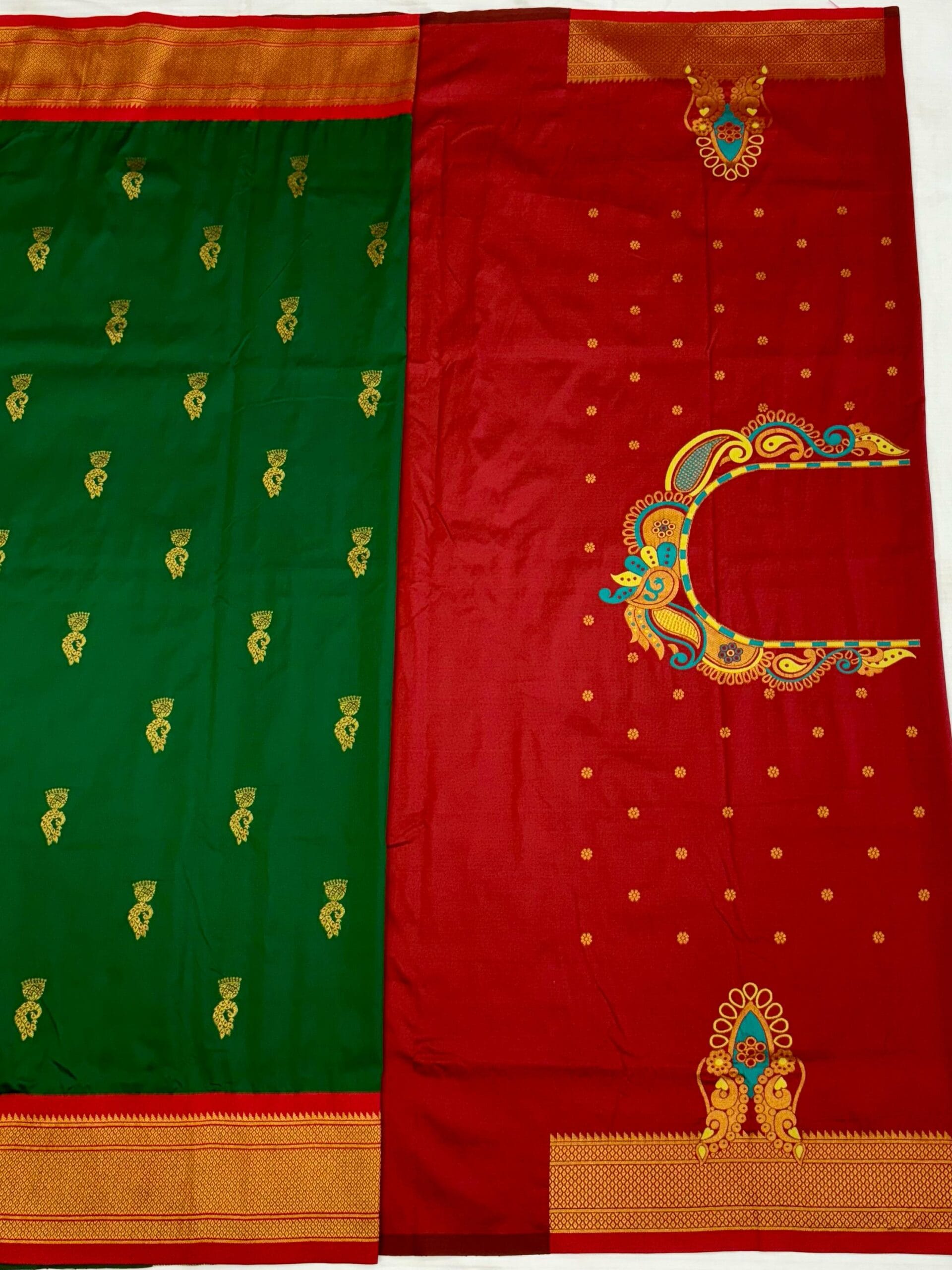 Mayuri Kadiyal Paithani Green BP Mayuri Kadiyal Paithani Green BP