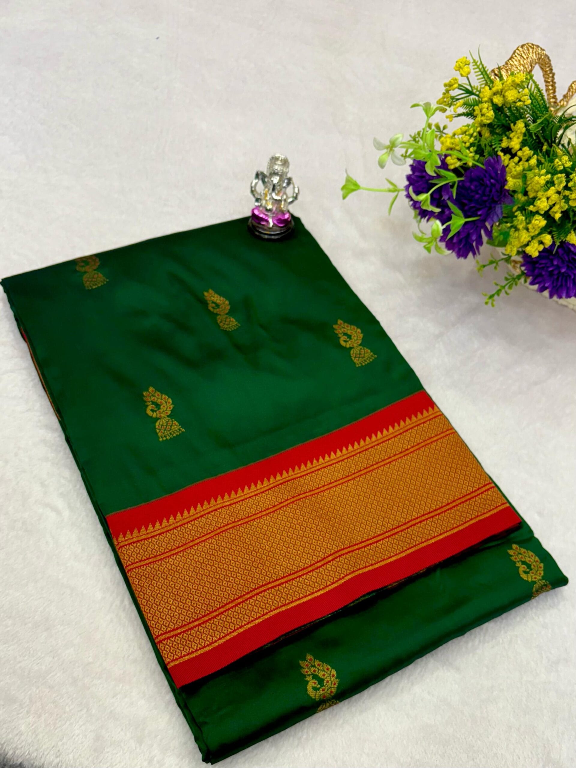 Mayuri Kadiyal Paithani Green S Mayuri Kadiyal Paithani Green S