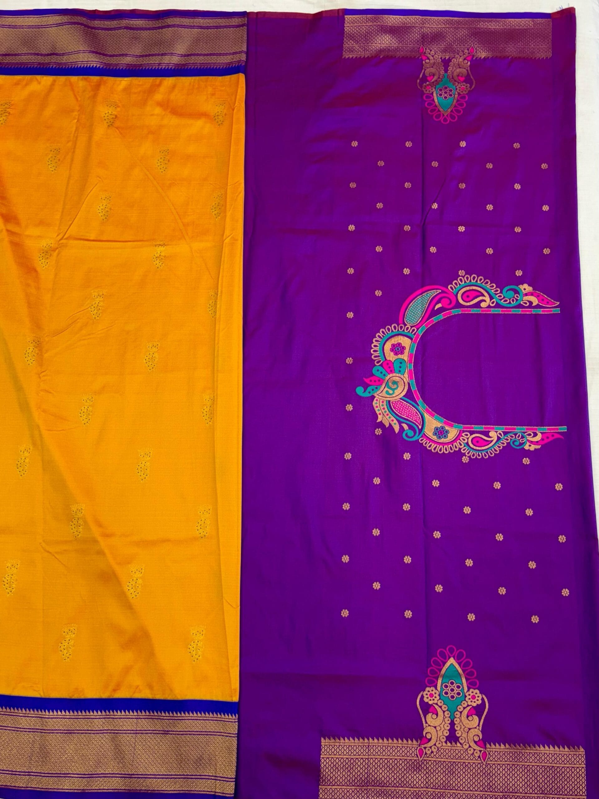Mayuri Kadiyal Paithani Orange BP Mayuri Kadiyal Paithani Orange BP