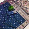 Soft Banarasi silk saree Blue