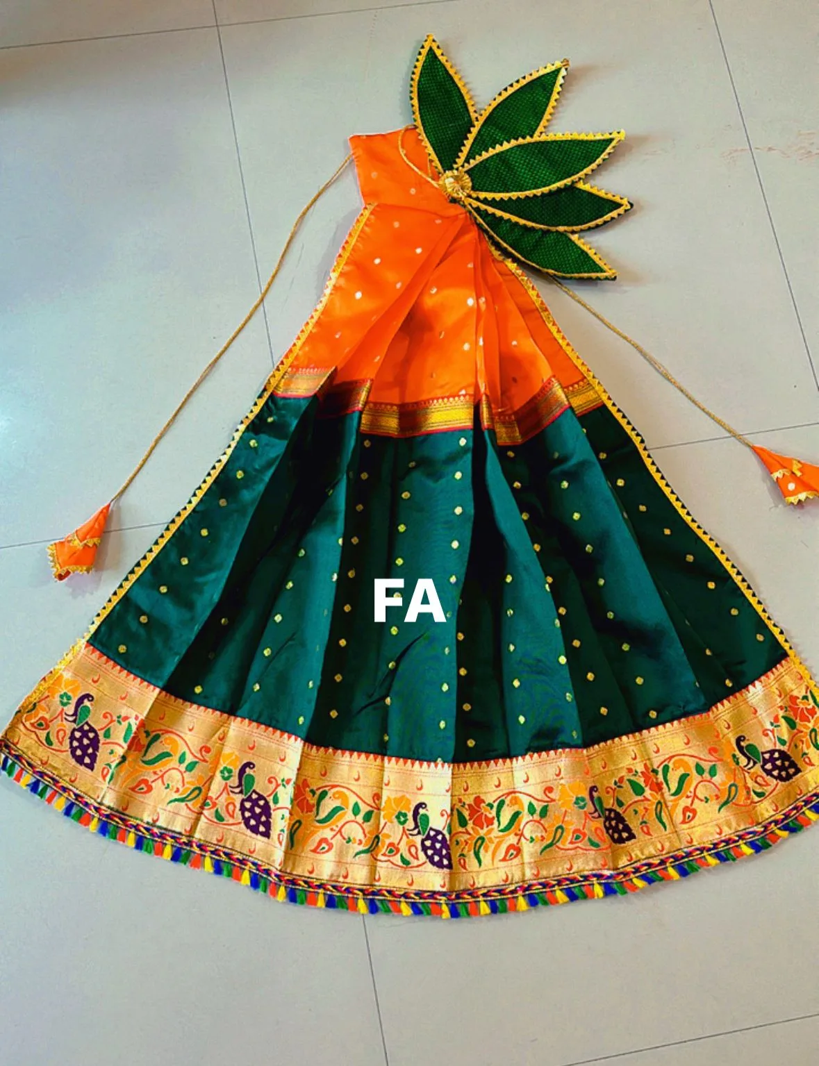 Trending Designer Gudi Vastra Green