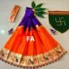 Trending Designer Gudi Vastra Orange All