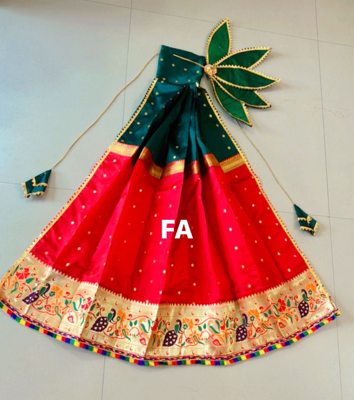 Trending Designer Gudi Vastra Purple Red Trending Designer Gudi Vastra Purple Red