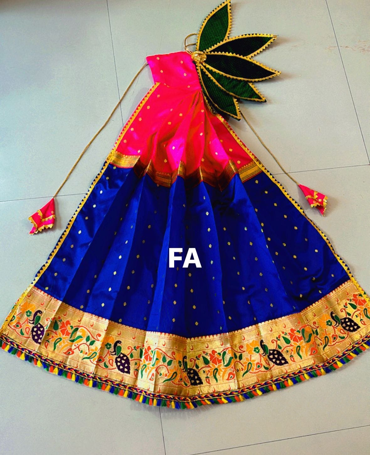 Trending Designer Gudi Vastra Royal Blue Trending Designer Gudi Vastra Royal Blue