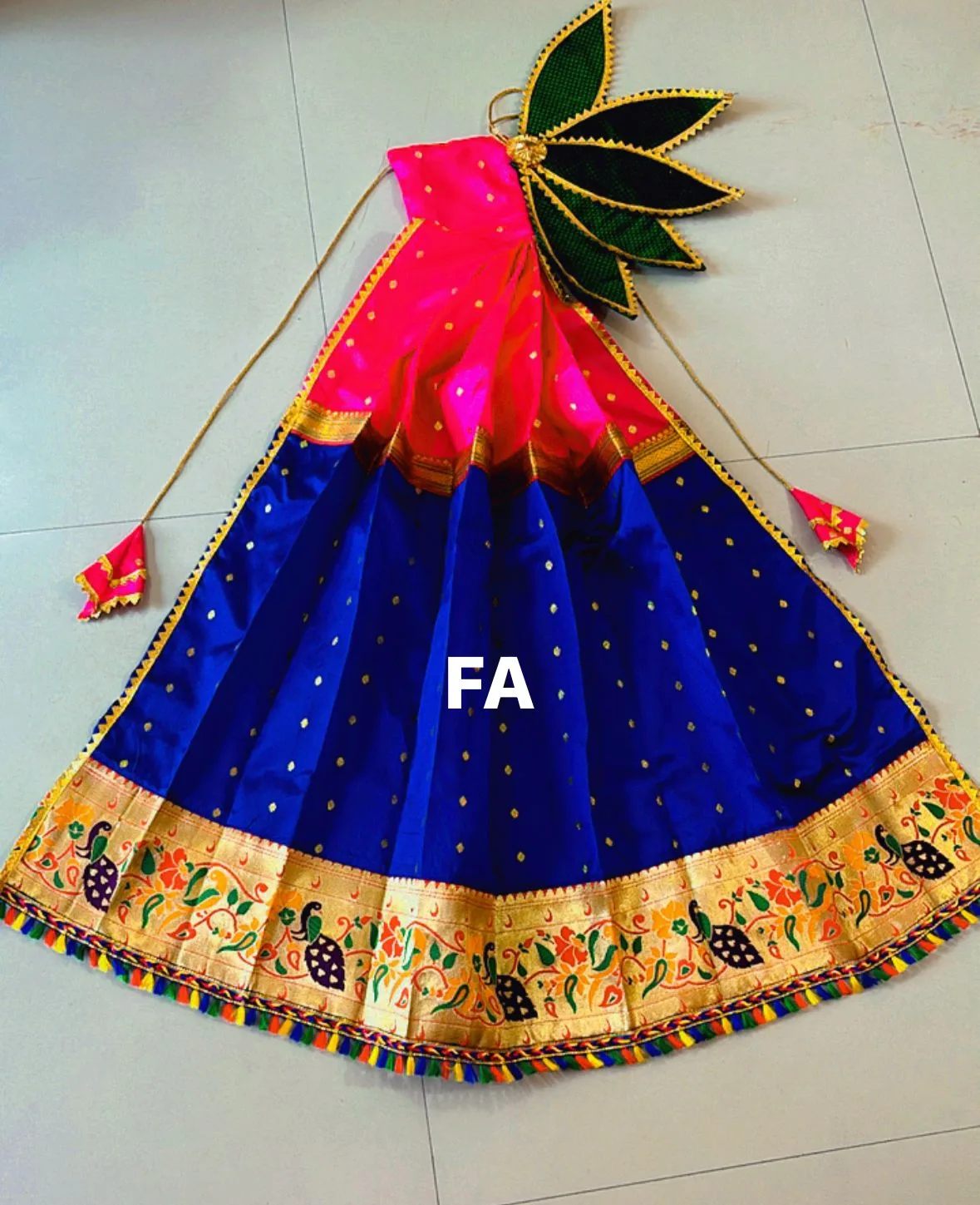 Trending Designer Gudi Vastra Royal Blue