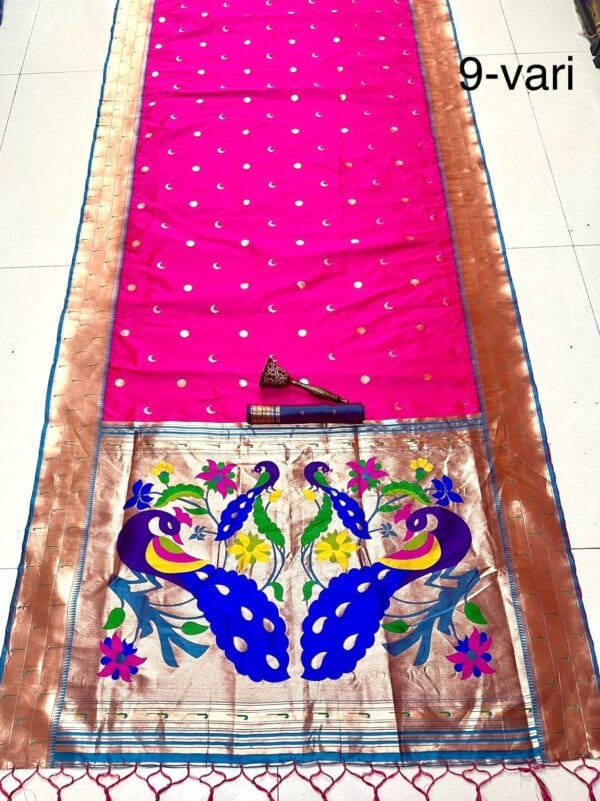 Nauvari Saree A Royal Blend Rani (2)