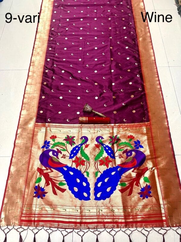 Nauvari Saree A Royal Blend Wine