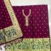 Paithani Suit Set Wine