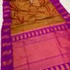 Tana Silk Brocade Paithani Sarees Gold Main