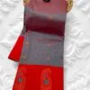Tana Silk Brocade Paithani Sarees Grey Red