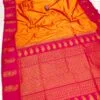 Tana Silk Brocade Paithani Sarees Orange Main