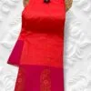 Tana Silk Brocade Paithani Sarees Pinkish Red