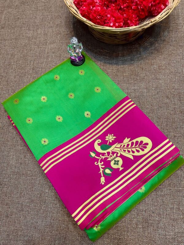 Turning border Paithani Green Short (2)