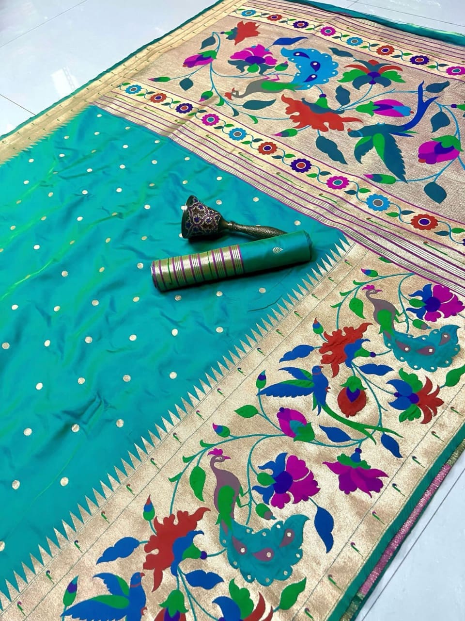 Acqua Soft Kanjivaram Pethani Silk Saree Acqua Soft Kanjivaram Pethani Silk Saree
