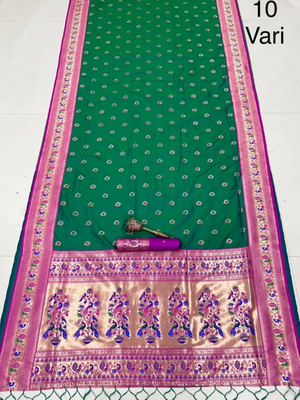 Greeen Exclusive 10-Yard Pure Kanchivram Silk Saree