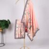 Light Pink Paithani Jacquard Silk Dupatta