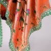Orange Paithani Jacquard Silk Dupatta_2