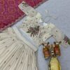 Pink Tissue silk lehenga choli Org1